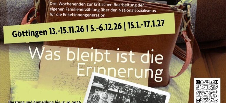 „Was bleibt, ist die Erinnerung“ 2026/27